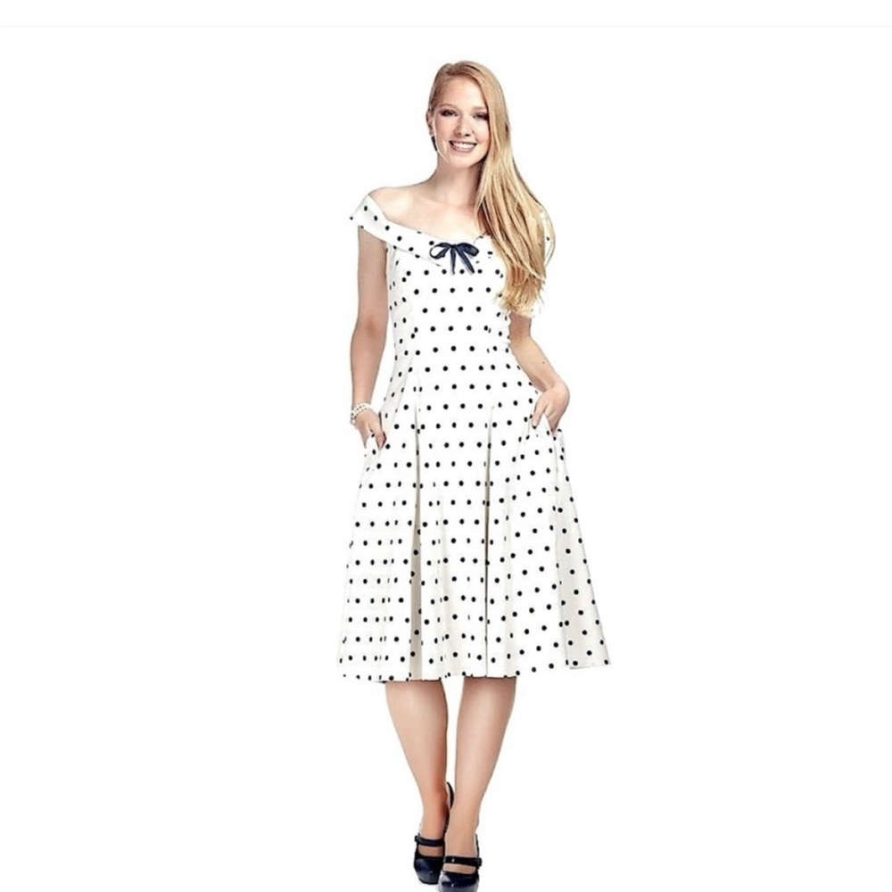 NWT Collectif Mainline Virginia Polka Dot Dress